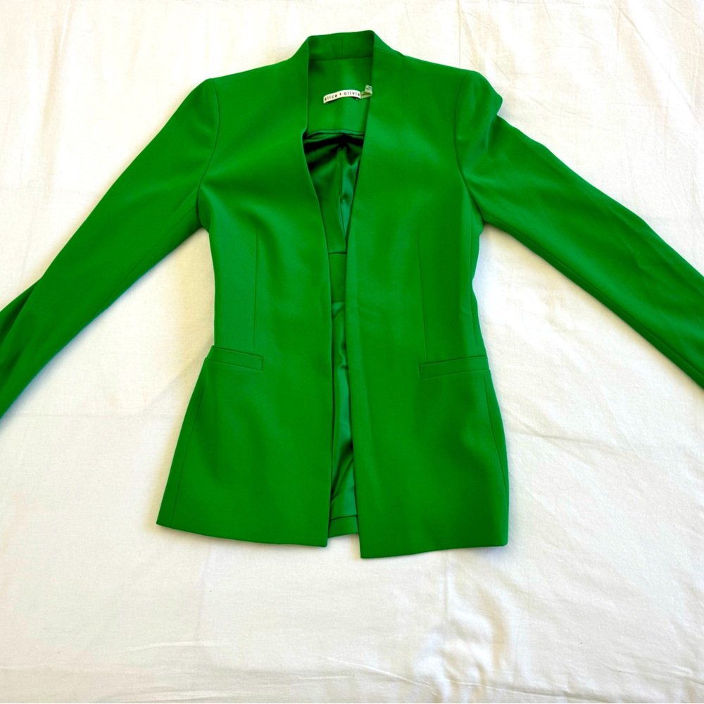 Alice & olivia green blazer
